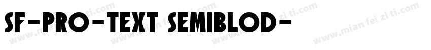 sf-pro-text semiblod字体转换
